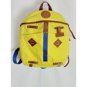 Will Leather Goods Yellow Canvas Backpack